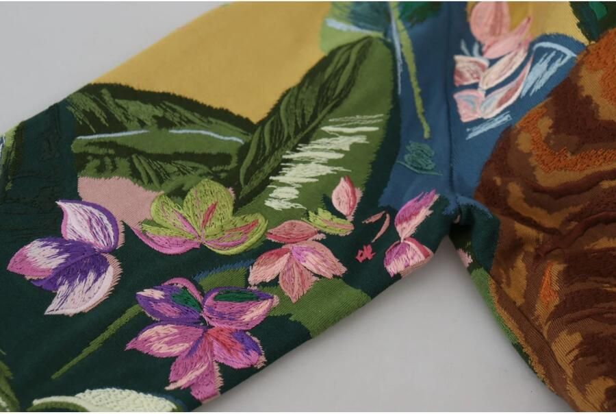 Dolce & Gabbana Multicolor Jungle Geborduurde Trui Multicolor Heren - Foto 8