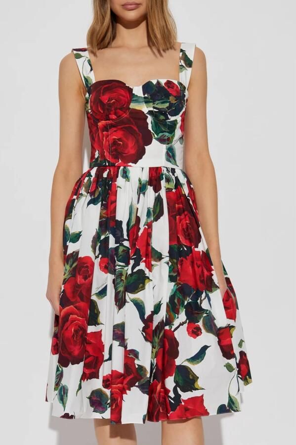 Dolce & Gabbana Jurk met bloemenpatroon Multicolor Dames - Foto 4