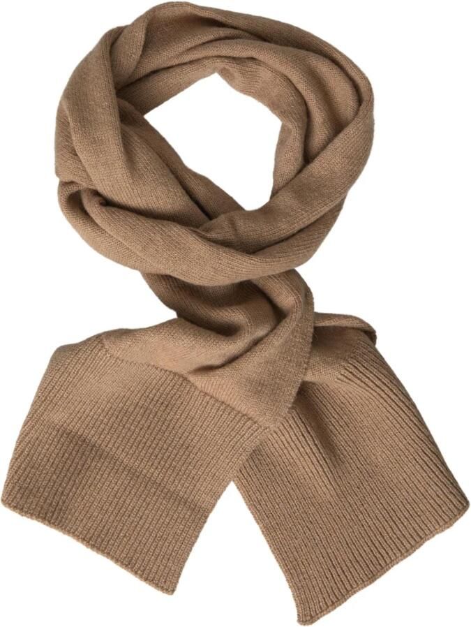 Dolce & Gabbana Kameel Gebreide Wrap Shawl Sjaal Brown Dames