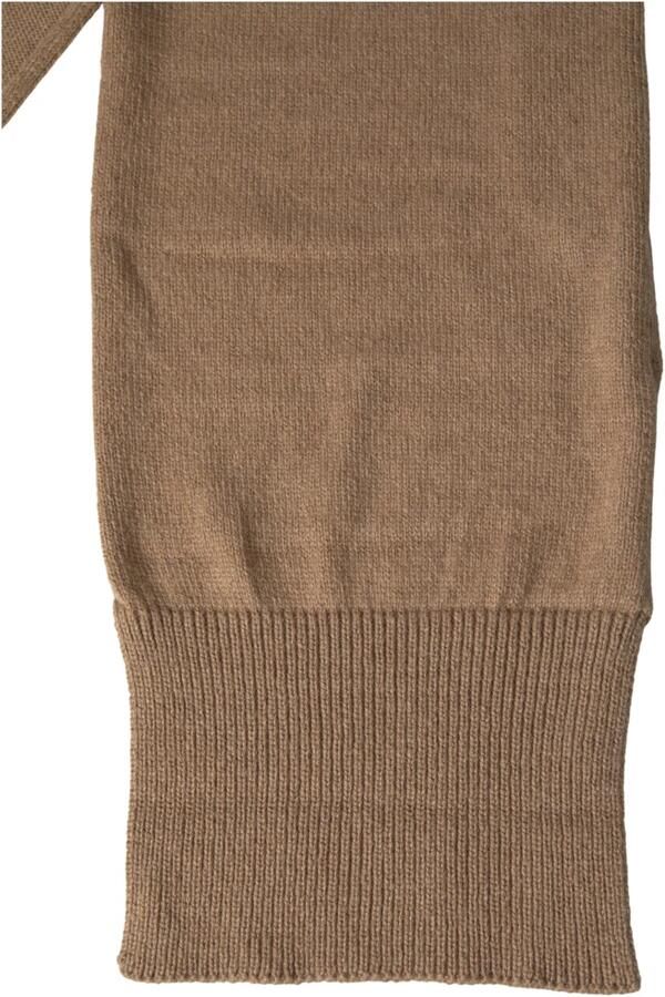 Dolce & Gabbana Kameel Gebreide Wrap Shawl Sjaal Brown Dames - Foto 2
