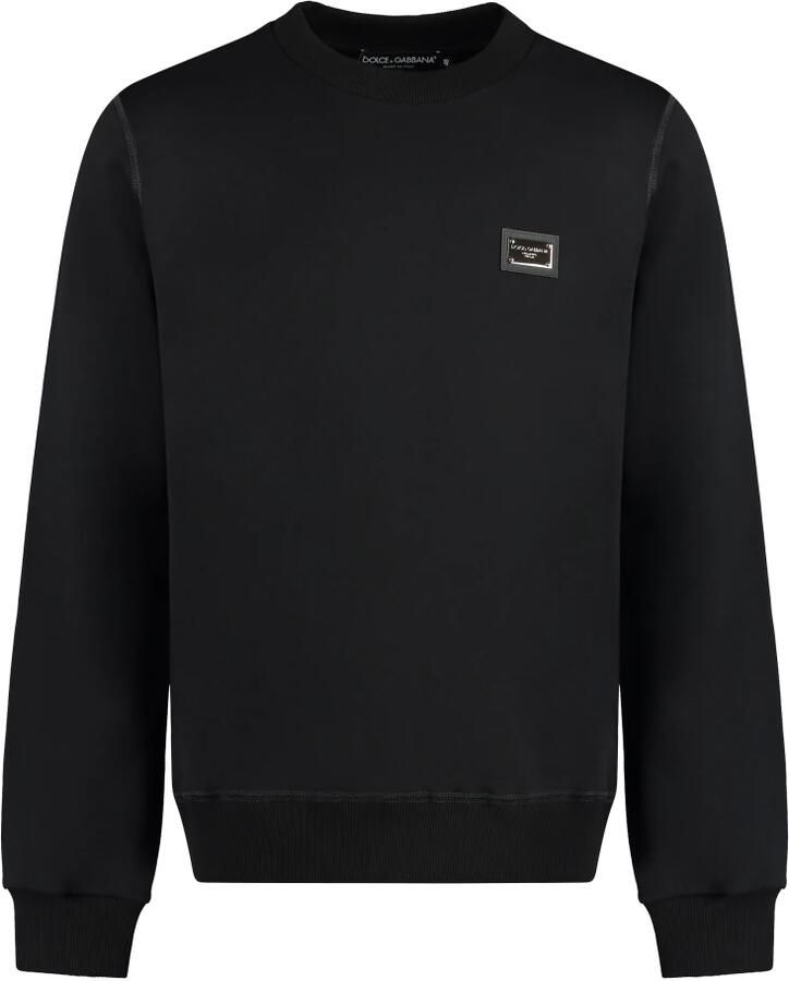 Dolce & Gabbana Zwarte sweatshirt met ritssluiting en capuchon Black Heren