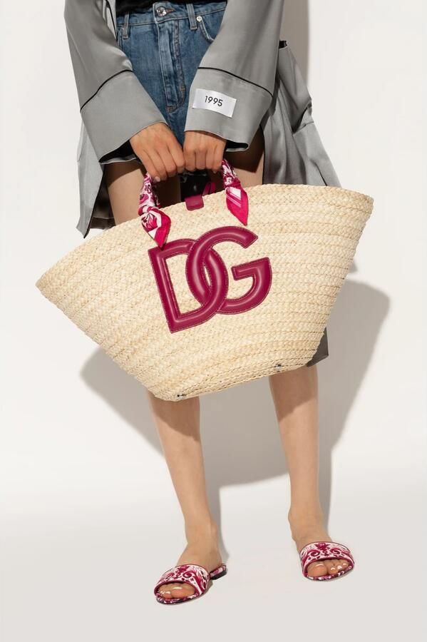 Dolce & Gabbana Grote Kendra Shopper Tas met Majolica Print Beige Dames - Foto 5