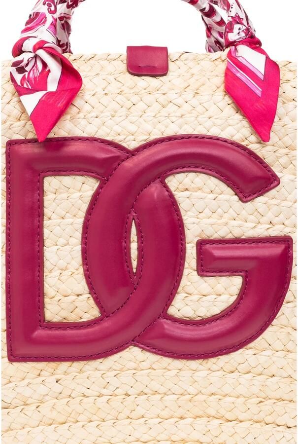 Dolce & Gabbana Grote Kendra Shopper Tas met Majolica Print Beige Dames - Foto 4