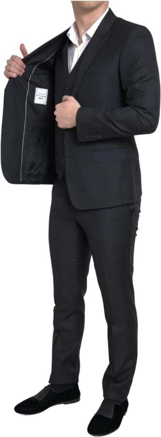 Dolce & Gabbana Klassiek Zwart Slim-Fit 3-Delig Pak Black Heren - Foto 8