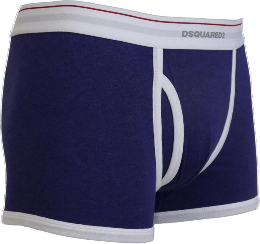 Dolce & Gabbana Klassieke Boxershorts Ondergoed Blauw Wit Multicolor Dames