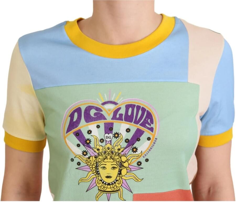 Dolce & Gabbana Multicolor Katoenen DG Love Patchwork Multicolor Dames