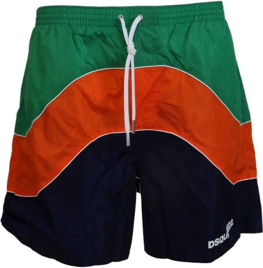Dolce & Gabbana Kleurrijke zwemshorts met logodetails Multicolor Dames
