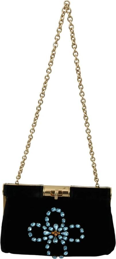 Dolce & Gabbana Kristal bezaaide avond Crossbody tas Black Dames - Foto 4