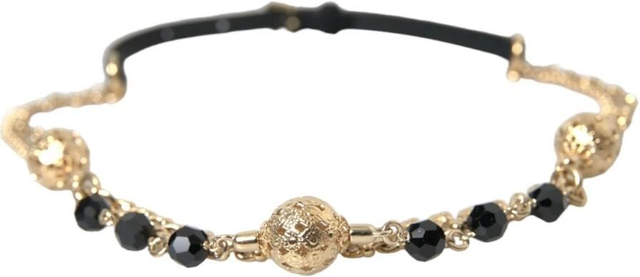 Dolce & Gabbana Kristal Bounce Leren Riem Black Dames - Foto 4