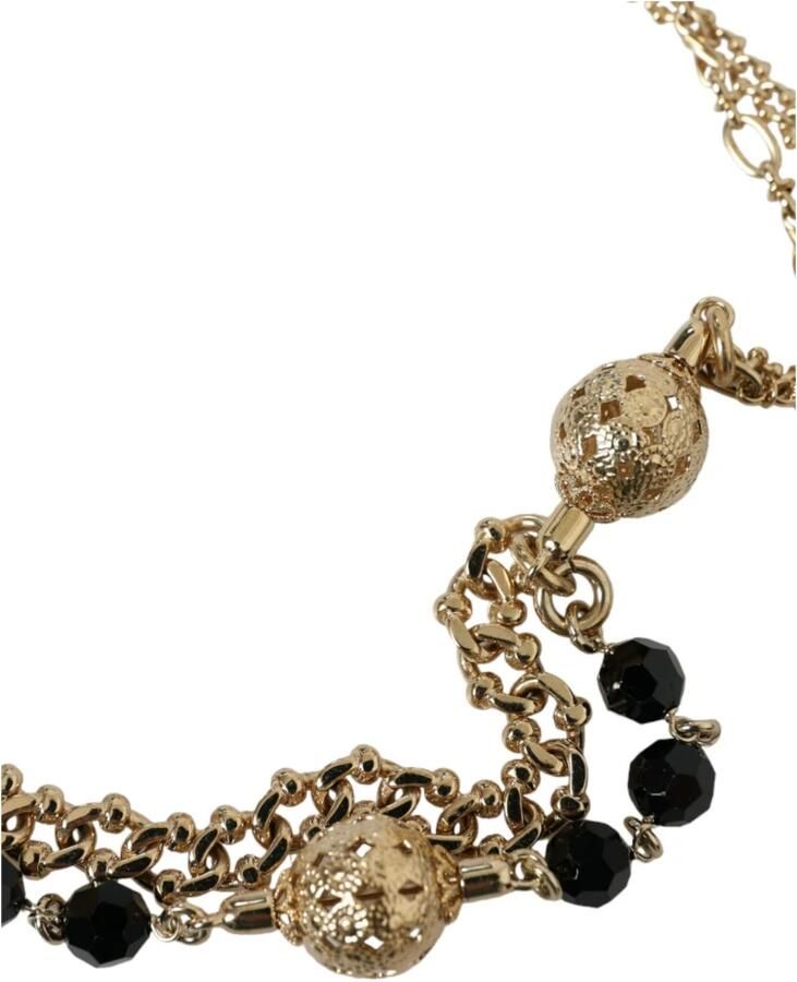 Dolce & Gabbana Kristal Bounce Leren Riem Black Dames - Foto 2