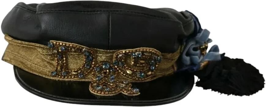Dolce & Gabbana Kristal Kralen Gouden Lint Fiddler Pet Black Dames - Foto 4