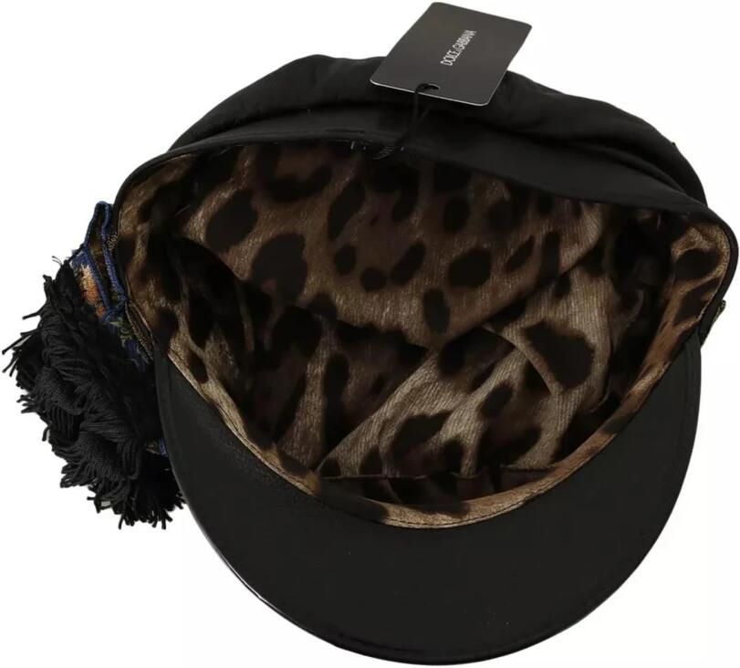 Dolce & Gabbana Kristal Kralen Gouden Lint Fiddler Pet Black Dames - Foto 2