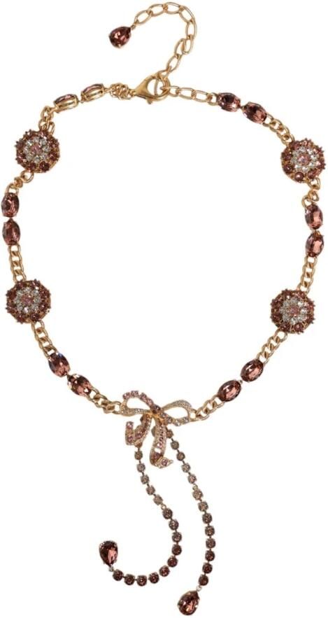 Dolce & Gabbana Kristalversierde Gouden Riem Yellow Dames - Foto 5