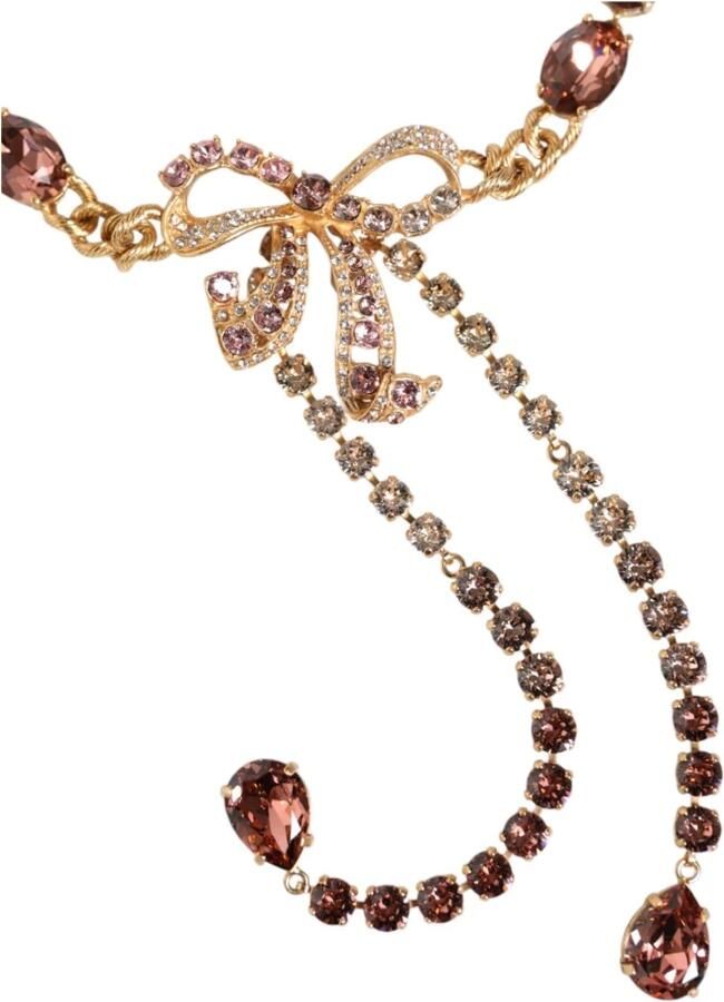 Dolce & Gabbana Kristalversierde Gouden Riem Yellow Dames - Foto 4