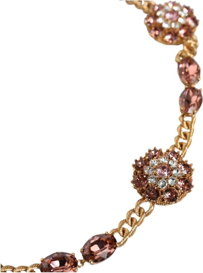 Dolce & Gabbana Kristalversierde Gouden Riem Yellow Dames - Foto 3