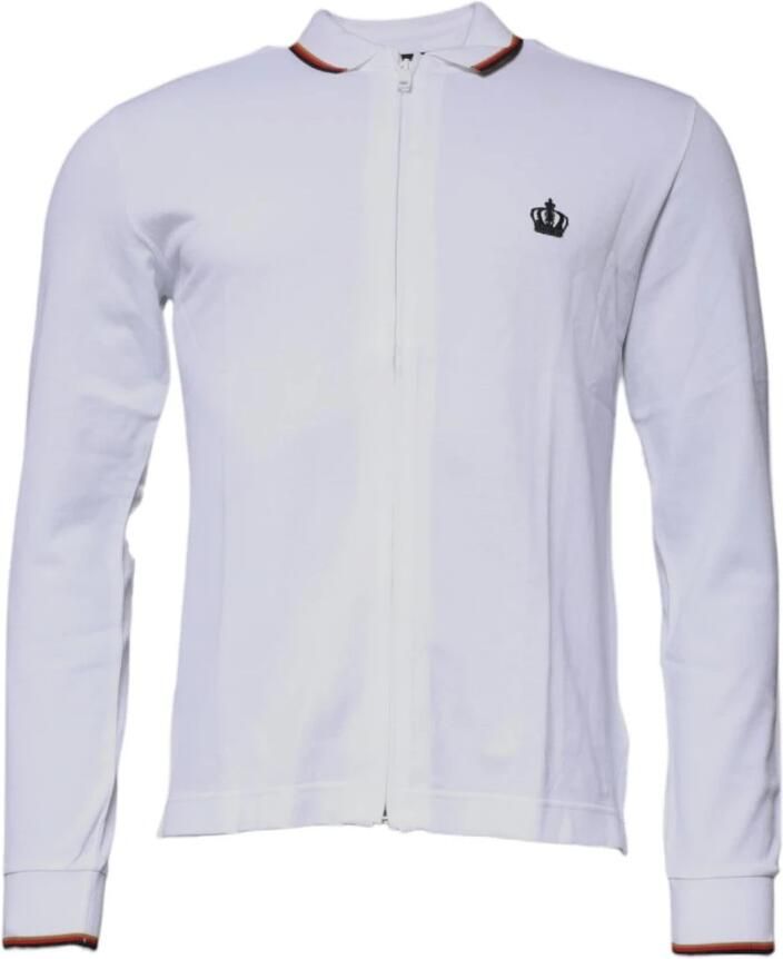 D&G Sweater D&G Heren Lange Mouw Zip Polo Shirt Crown Detail - Foto 5