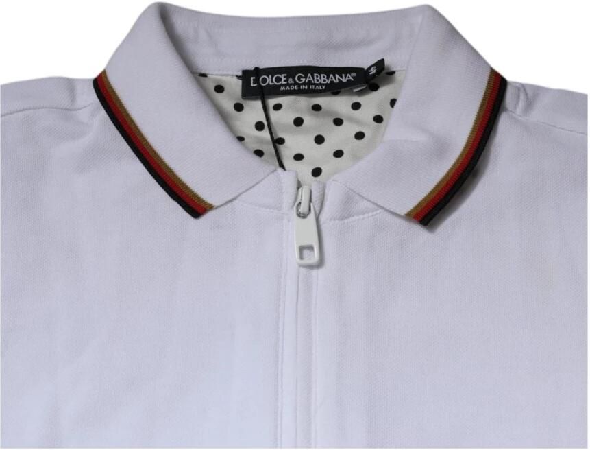 D&G Sweater D&G Heren Lange Mouw Zip Polo Shirt Crown Detail - Foto 4