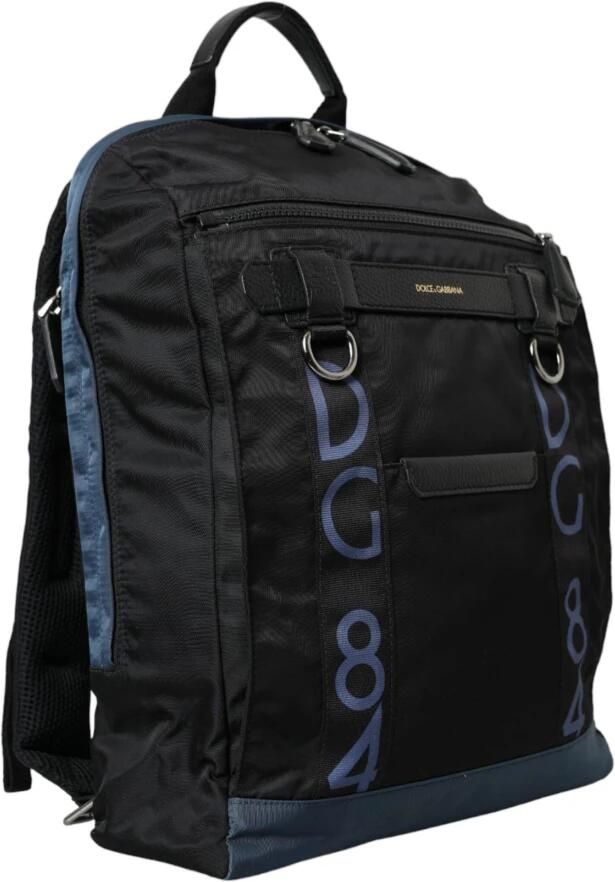 Dolce & Gabbana Leopard Logo School Rugzak Black Heren - Foto 3