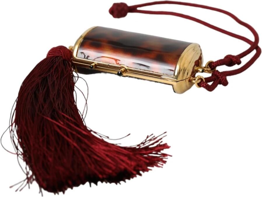 Dolce & Gabbana Bruine leren avondtas met kwast Brown Dames - Foto 3