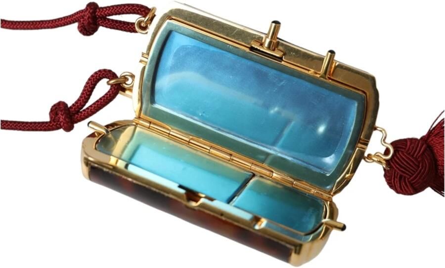 Dolce & Gabbana Bruine leren avondtas met kwast Brown Dames - Foto 4