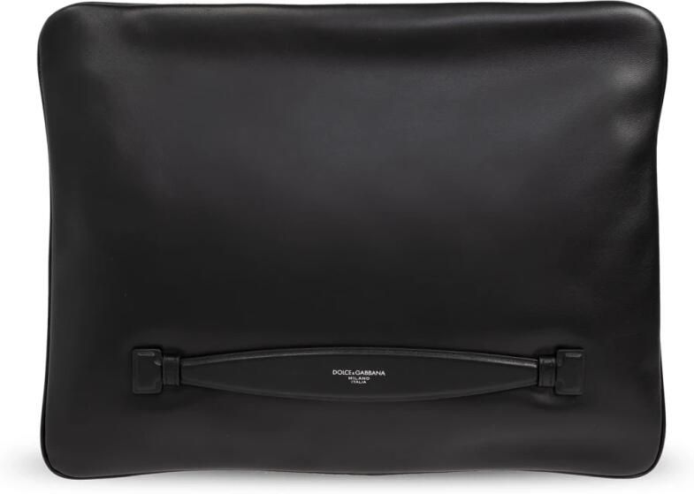 D&G Tas D&G Leren clutch met monogram detail en ritssluiting - Foto 6