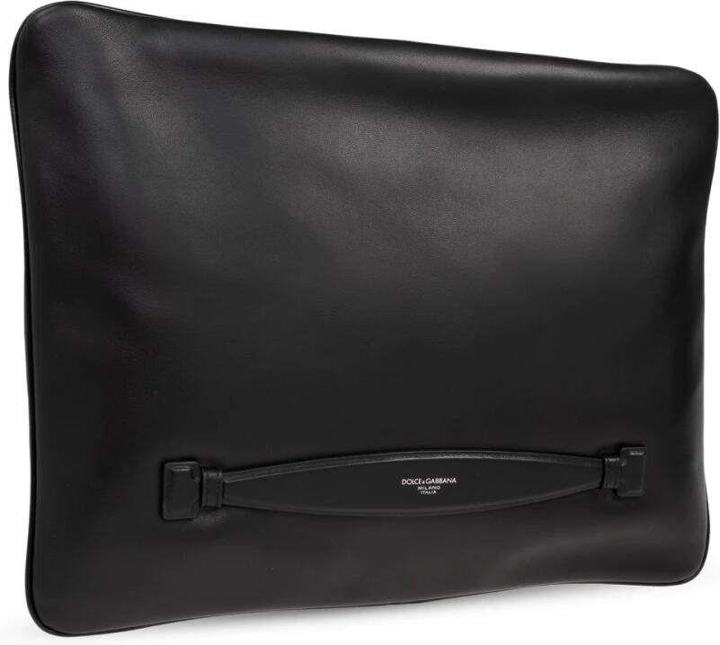 D&G Tas D&G Leren clutch met monogram detail en ritssluiting - Foto 3