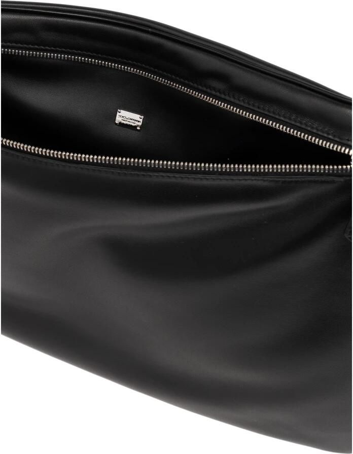 D&G Tas D&G Leren clutch met monogram detail en ritssluiting