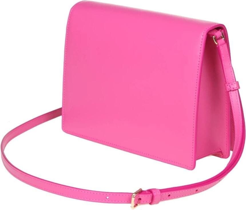 Dolce & Gabbana Leren Schoudertas met Flap Top Sluiting Pink Dames - Foto 3
