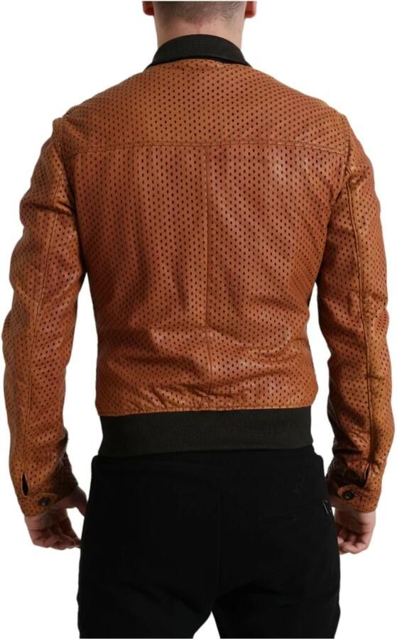 D&G Trainingsjack D&G Geperforeerde bomber leren jas - Foto 5