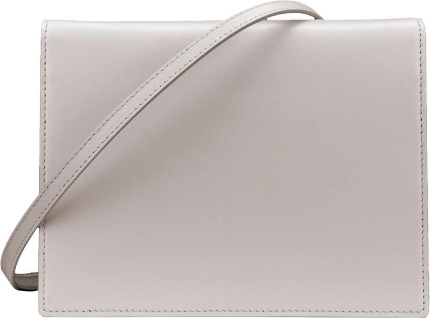 Dolce & Gabbana Ivoorleren Tas met Logo Inprenting en Verstelbare Schouderband Beige Dames - Foto 2