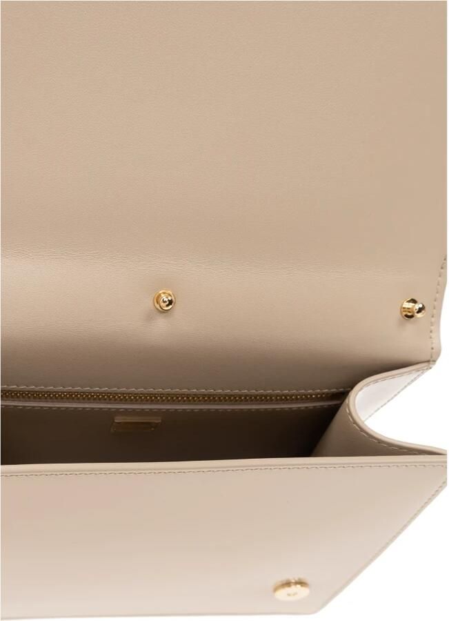 Dolce & Gabbana Blush Beige DG Logo Leren Crossbody Tas Beige Dames - Foto 3