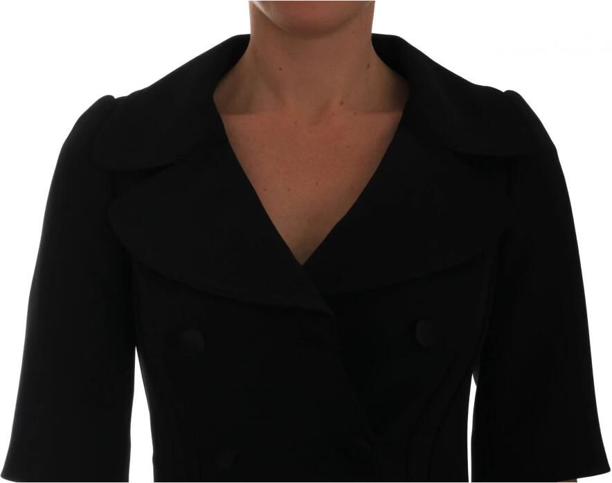 Dolce & Gabbana Zwarte Dubbel Breasted Geknipte Blazer Black Dames - Foto 2