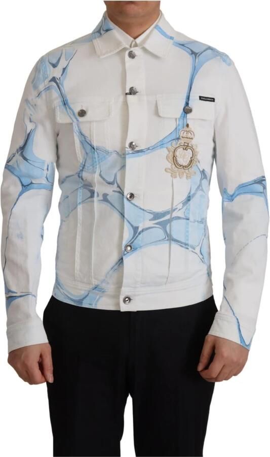 Dolce & Gabbana Stijlvolle Heren Katoenen Jas & Jas White Heren - Foto 8