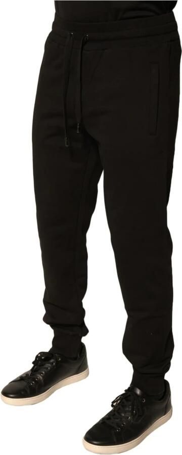 D&G Trainingsbroek D&G Klassieke joggingbroek zwarte katoenmix - Foto 3