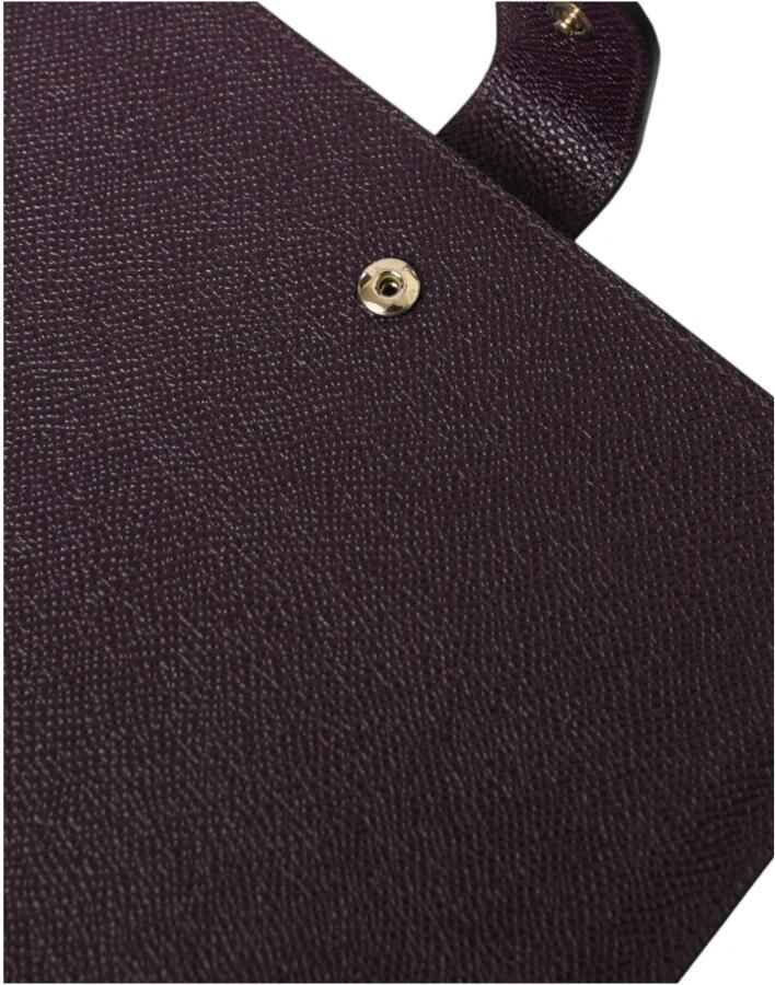 Dolce & Gabbana Logo Plaque Leren Tablet Sleeve Hoes Brown Dames - Foto 3