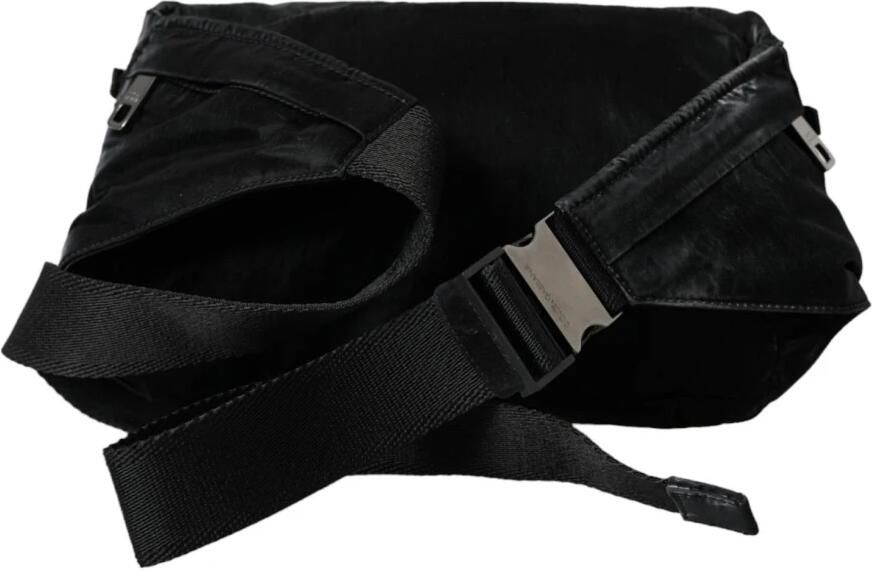 Dolce & Gabbana Logo Plaque Nylon Heuptas Black Heren - Foto 4