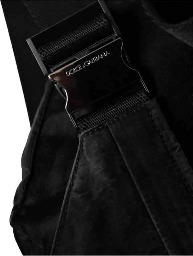 Dolce & Gabbana Logo Plaque Nylon Heuptas Black Heren - Foto 2