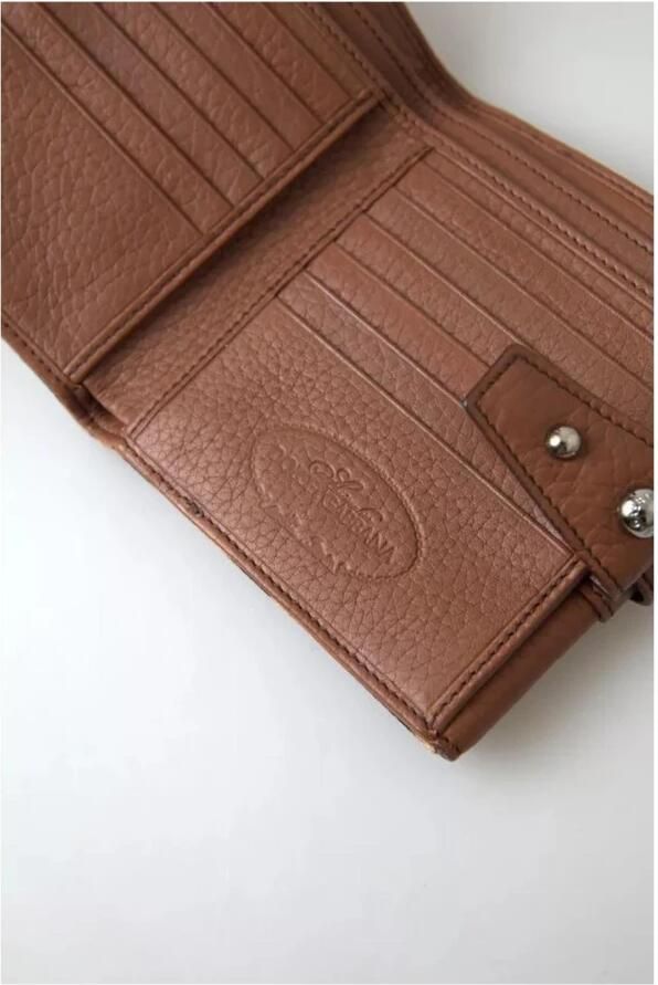Dolce & Gabbana Luipaardprint Bifold Pasjeshouder Portemonnee Brown Dames - Foto 3