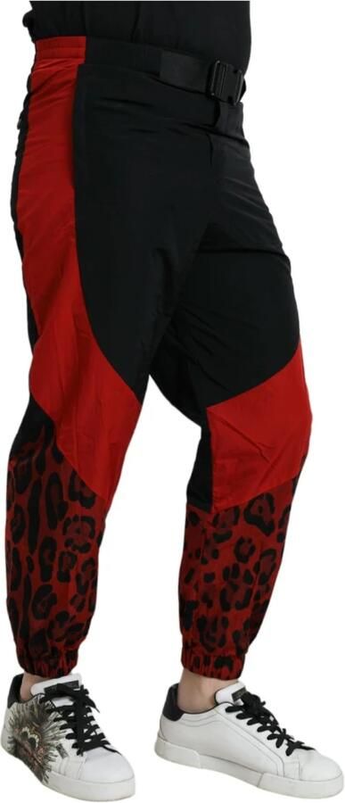 Dolce & Gabbana Nylon Elastische Broek met Gespband Black Heren - Foto 5