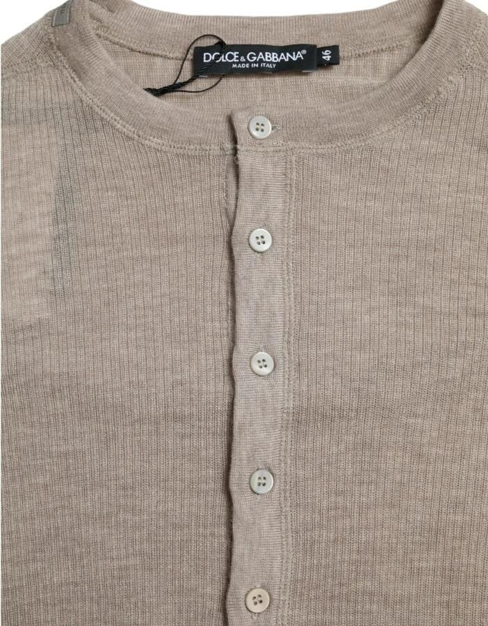 D&G Sweater D&G Henley kasjmier overhemd met lange mouwen - Foto 3