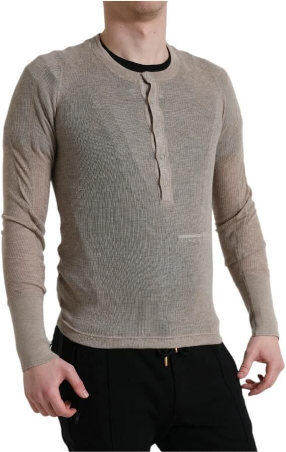 D&G Sweater D&G Henley kasjmier overhemd met lange mouwen - Foto 4