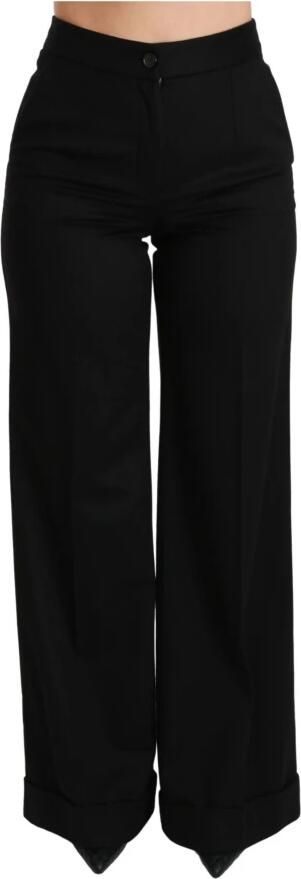 Dolce & Gabbana Luxe Hoge Taille Flared Broek van Kasjmier Black Dames - Foto 5