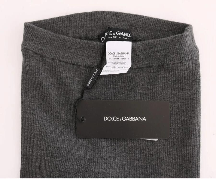 Dolce & Gabbana Luxe hoog getailleerde kasjmier panty's Gray Dames