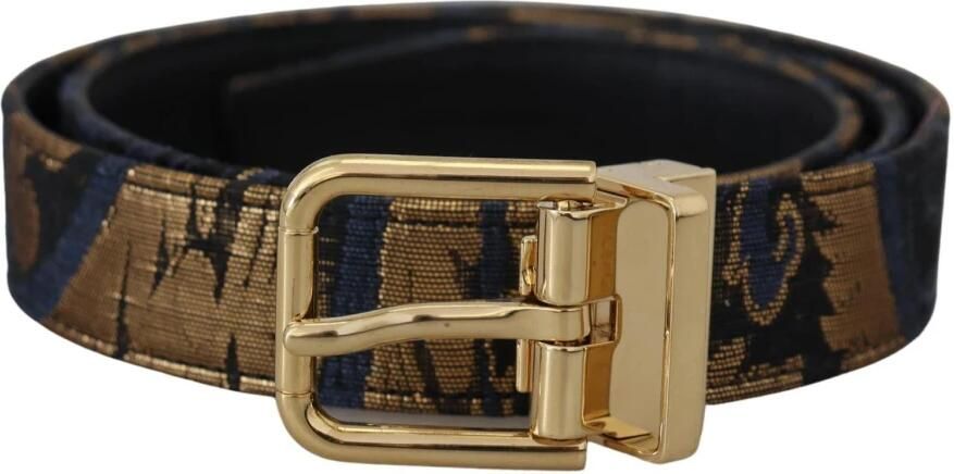 Dolce & Gabbana Luxe Jacquard Logo Gesp Riem Multicolor Dames - Foto 4