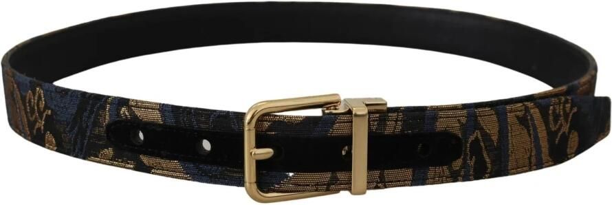 Dolce & Gabbana Luxe Jacquard Logo Gesp Riem Multicolor Dames - Foto 3