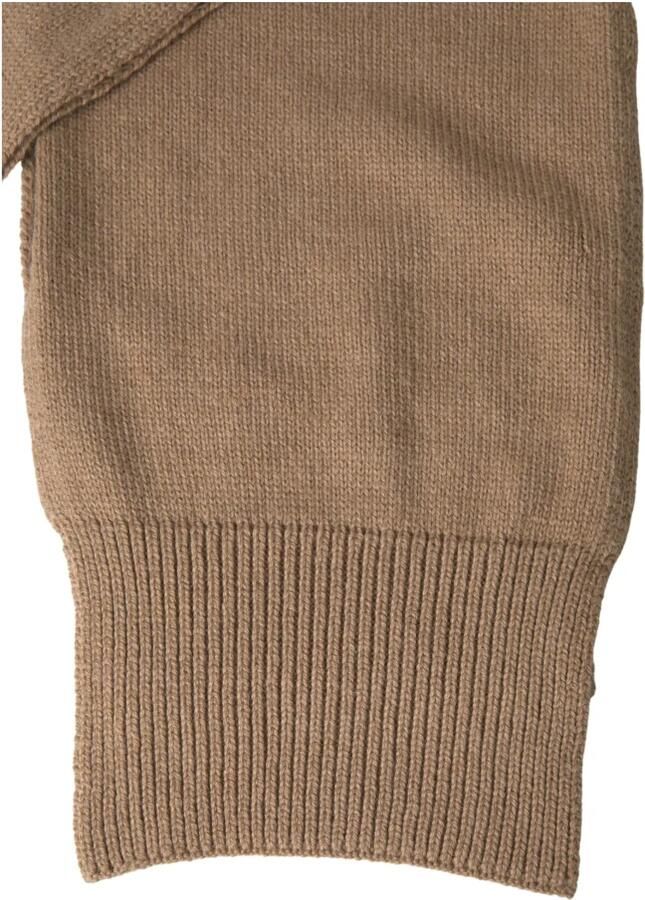 Dolce & Gabbana Bruine Gebreide Kamelen Wrap Shawl Foulard Sjaal Brown Dames