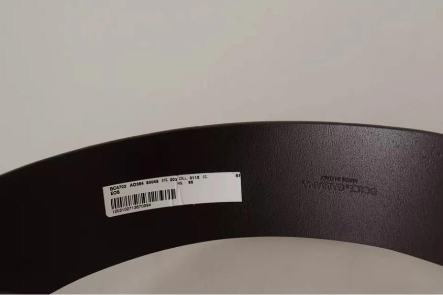 Dolce & Gabbana Luxe Leren Logo Riem met Ronde Gesp Brown Dames - Foto 3