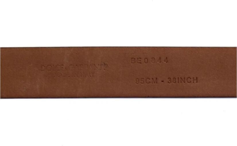 Dolce & Gabbana Luxe Leren Riem Authentiek Italiaans Ontwerp Purple Dames - Foto 2