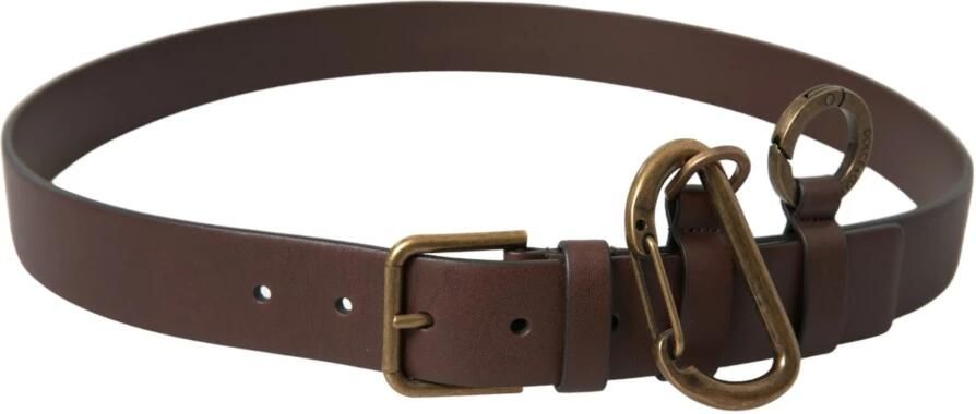 Dolce & Gabbana Luxe Leren Riem met Metalen Gesp Brown Heren - Foto 6
