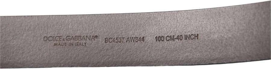 Dolce & Gabbana Luxe Leren Riem met Metalen Gesp Brown Heren - Foto 7